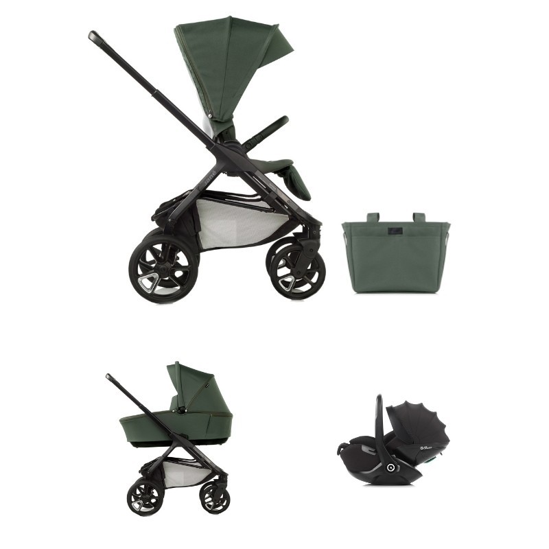 JANE Коляска 3 в 1 Keep+Sleep Botanic+Kombibaby Matt Black