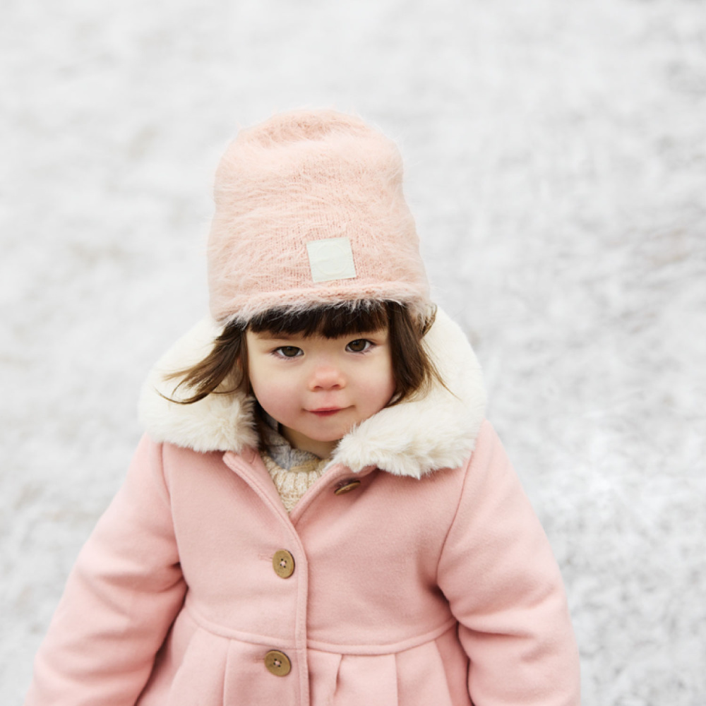 Elodie шапочка Furry Knit Beanie - Powder Pink - фото  5