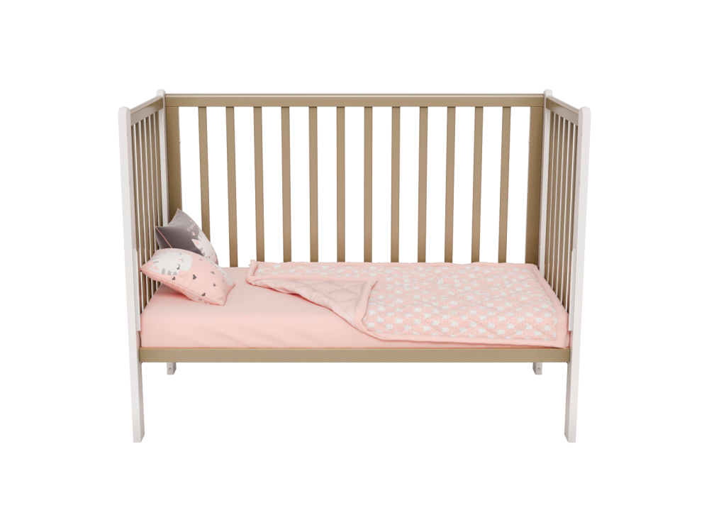 OLANT BABY кровать с маятником Bliss кашемир/белый - фото  4