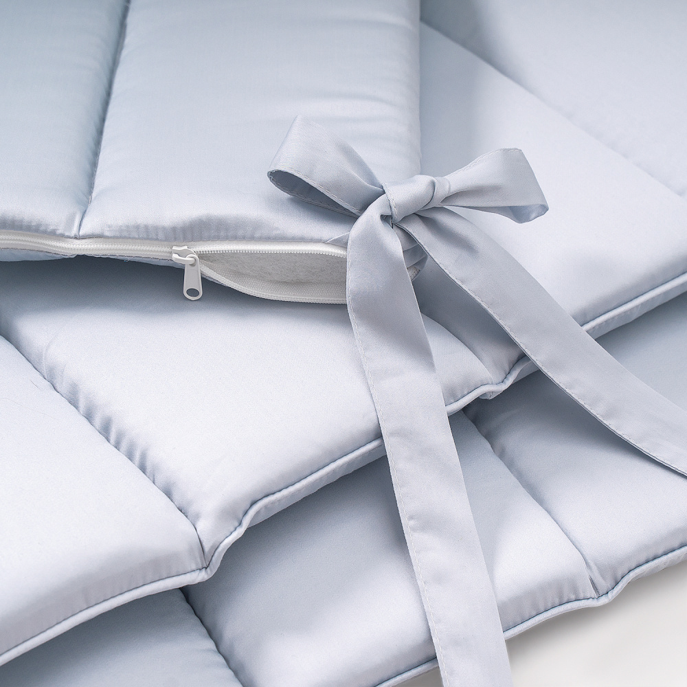Perina защита для детской кроватки (фенс-бортик) "Sateen Collection" (голубой) - фото  8