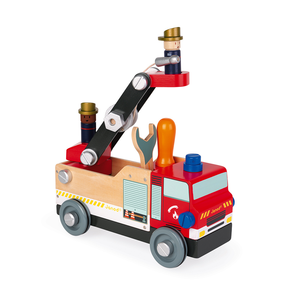 Janod игрушка-конструктор &quot;Пожарная машина&quot;, серия &quot;Brico'Kids&quot;