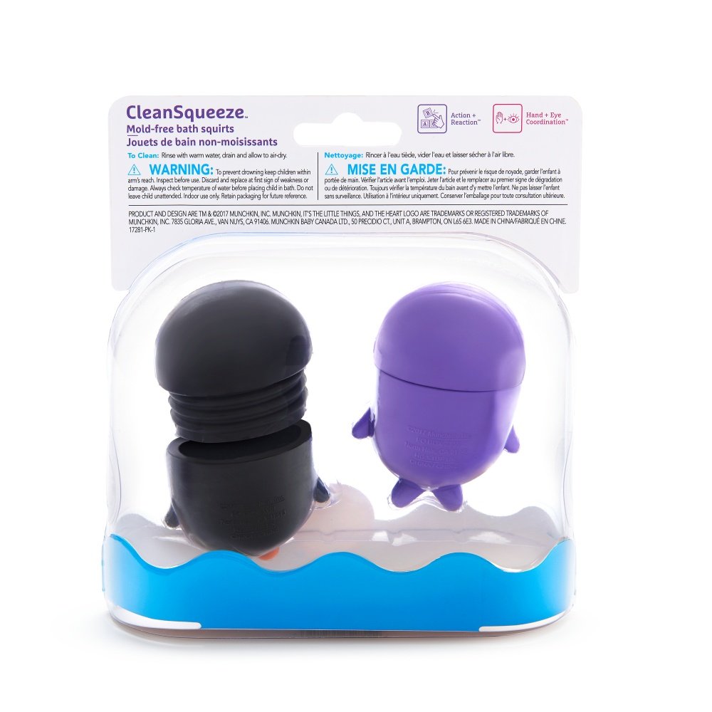 Munchkin игрушки для ванны пингвин и морж  CleanSqueeze™ 9+