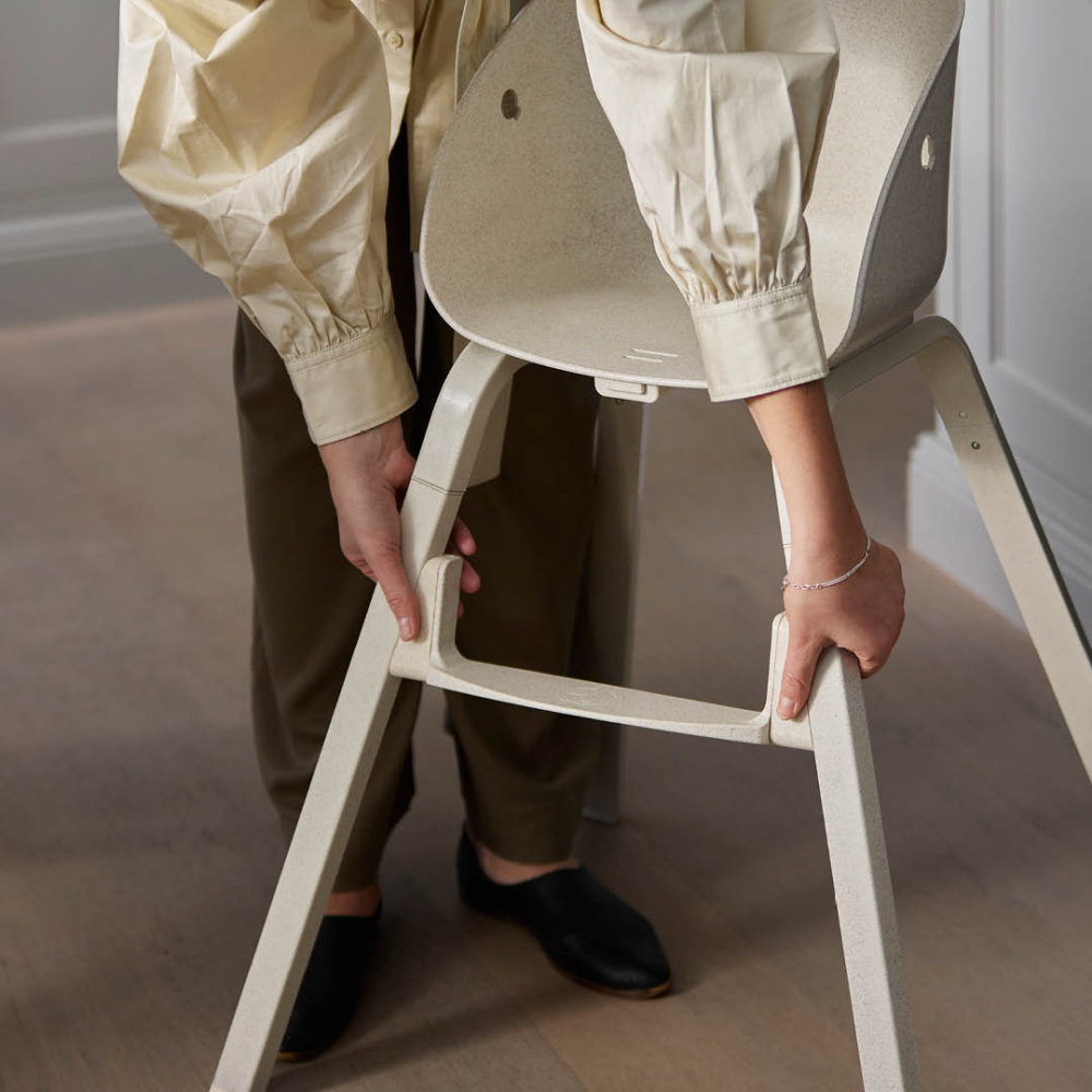 Elodie Grace стульчик + сиденье для новорожденного Vanilla White+ вкладыш Blue Garden - фото  20