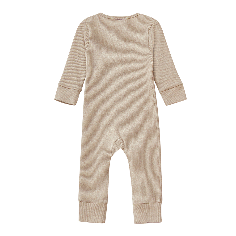 Babybu комбинезон на молнии Biscuit Melange 100% органический хлопок - фото  2