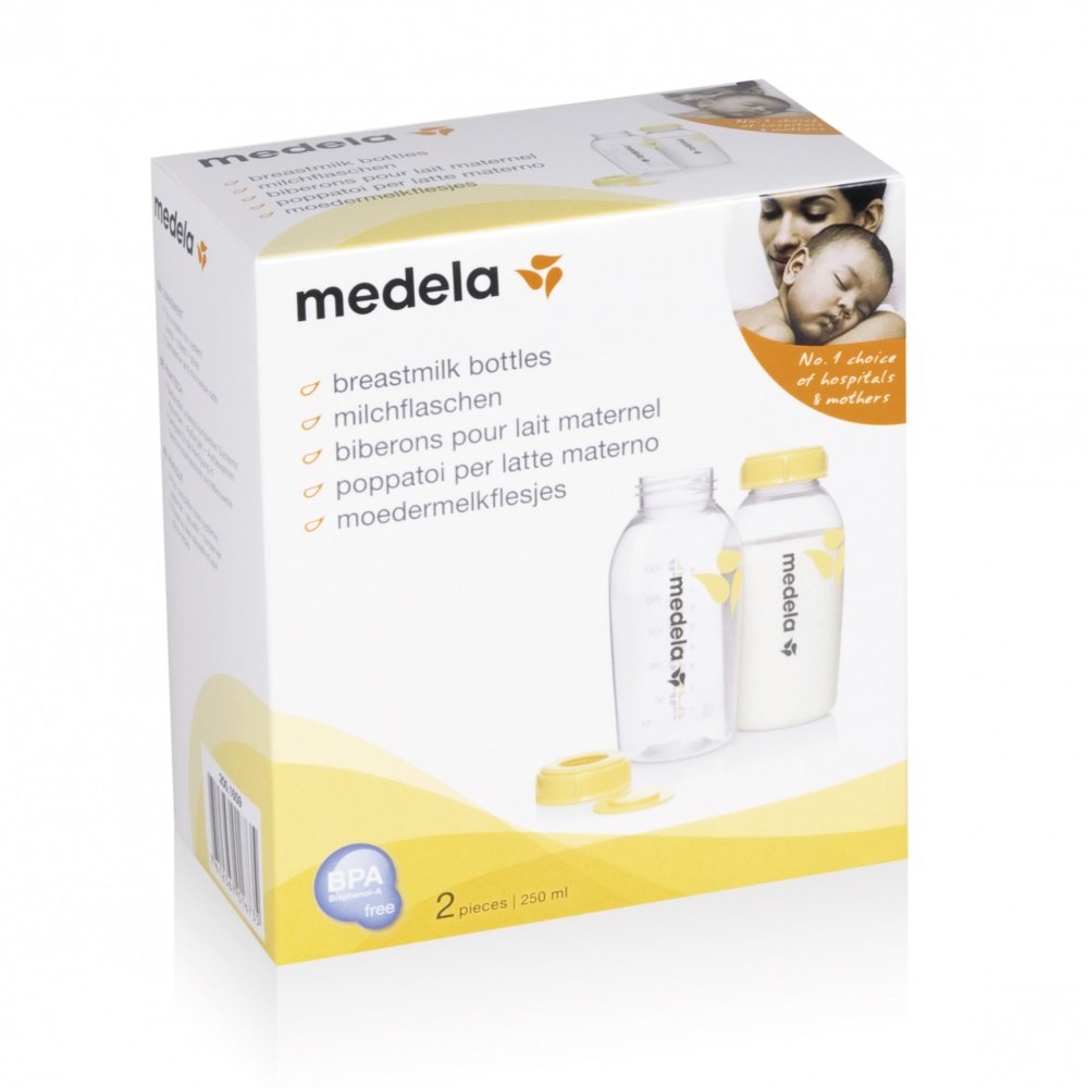 Medela контейнер-бутылочка для сбора грудного молока 250 мл 2 штуки