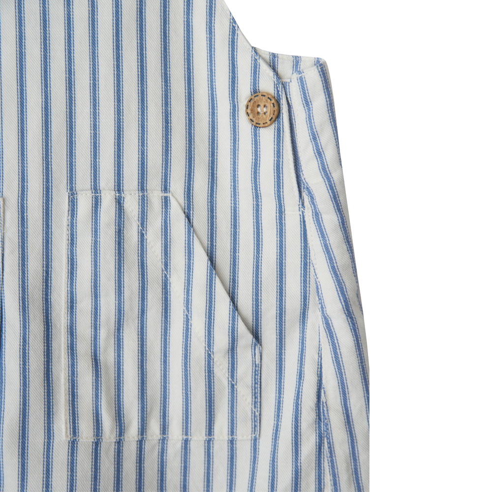 Babybu комбинезон на лямках NAUTICAL STRIPE 100% органический хлопок цвет синий - фото  3