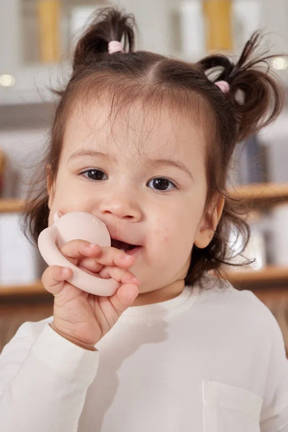 Edda погремушка - прорезыватель Зайка, Сакура - фото  5