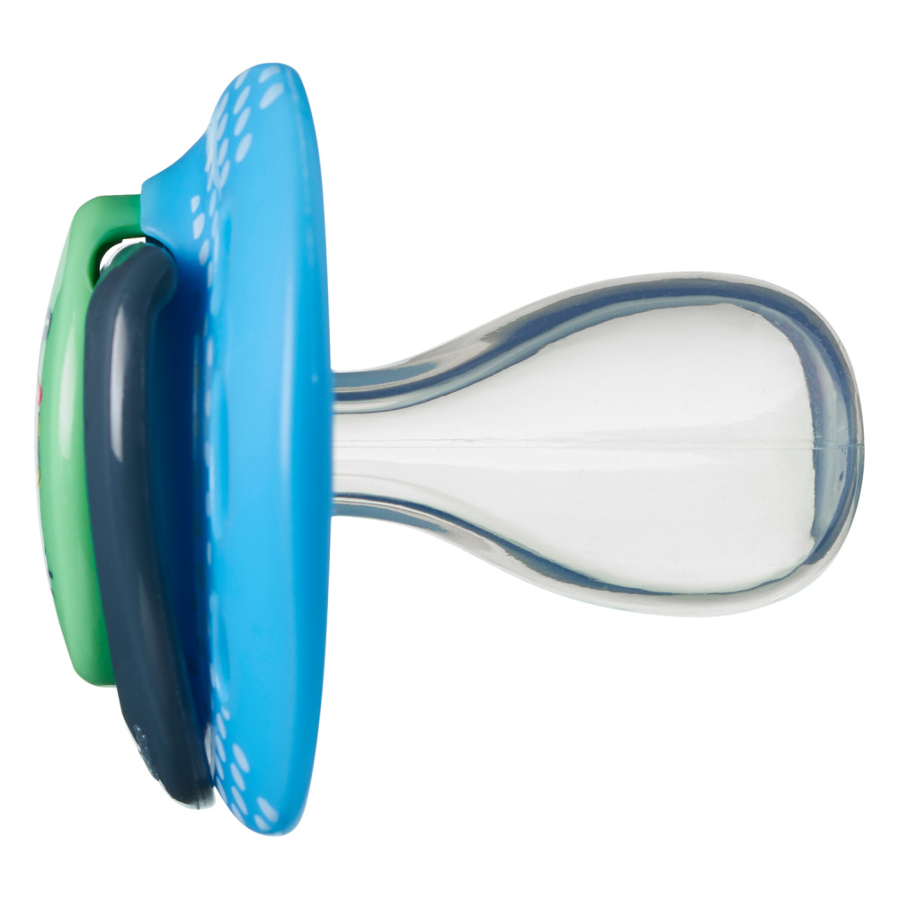 Tommee Tippee соска-пустышка силиконовая Fun Style для мальчиков, 18-36 мес., 2 шт. - фото  2