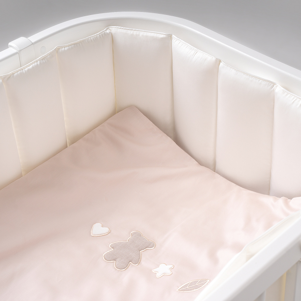 Perina защита для детской кроватки (фенс-бортик) "Sateen Collection" (айвори) - фото  3