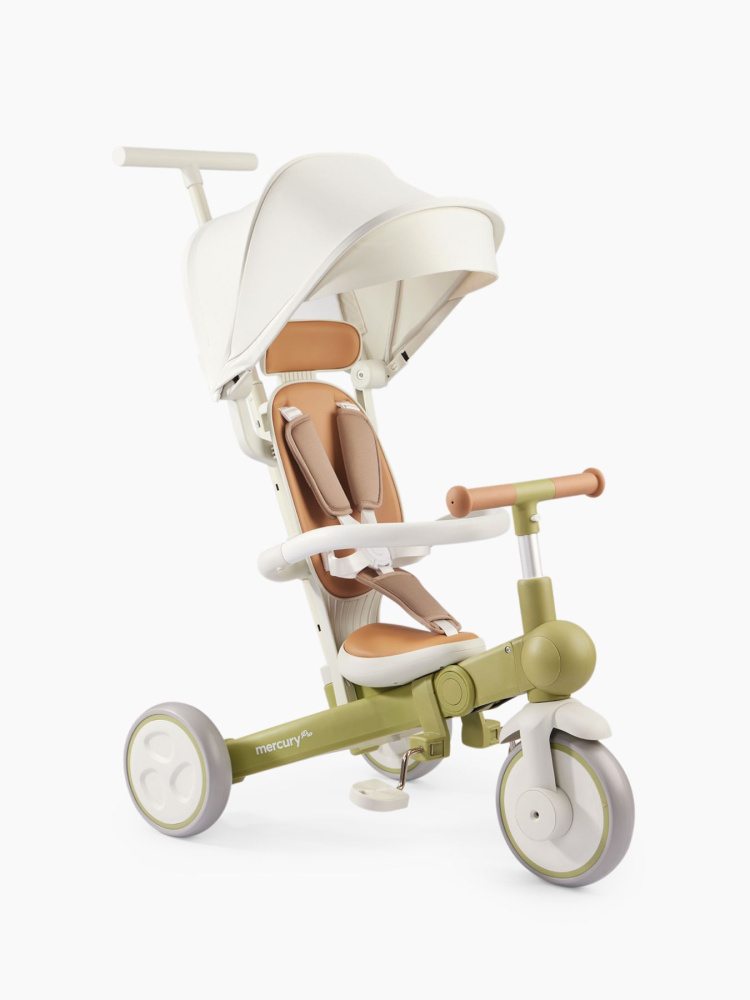 Happy Baby велосипед складной трёхколёсный Mercury Pro, olive