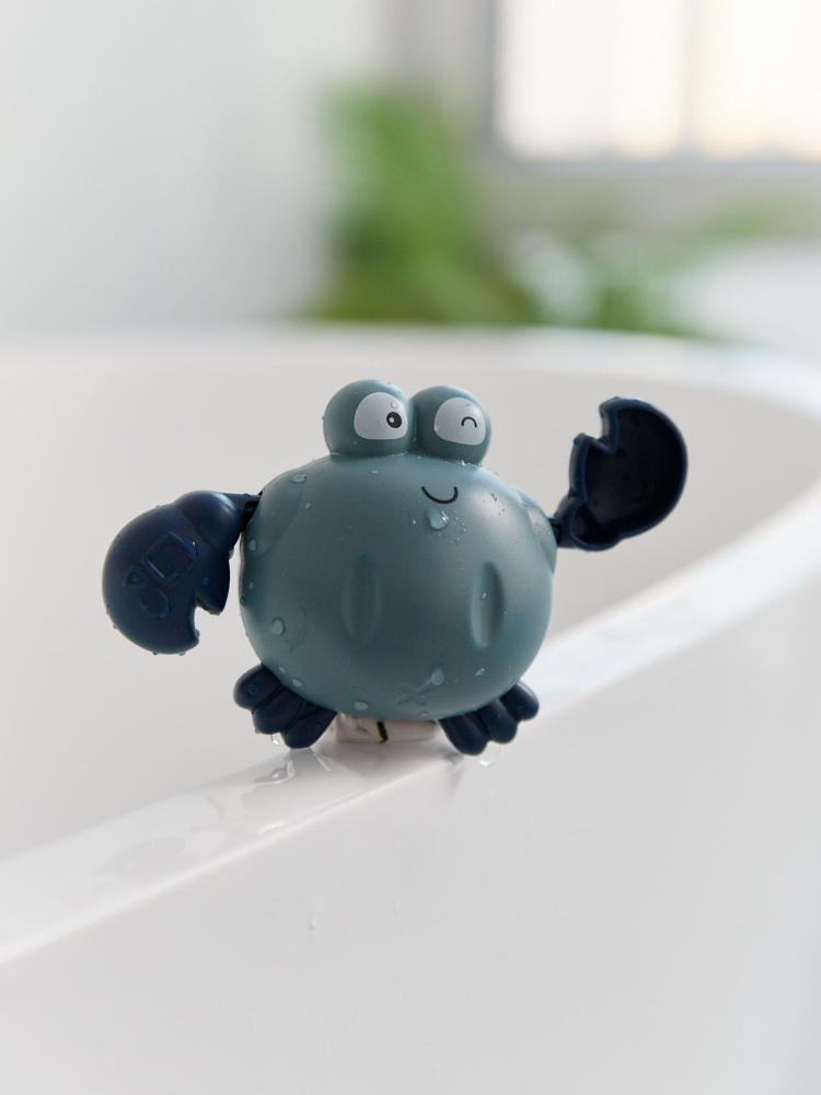Happy Baby игрушка для ванной заводная Swimming Crab grey - фото  2