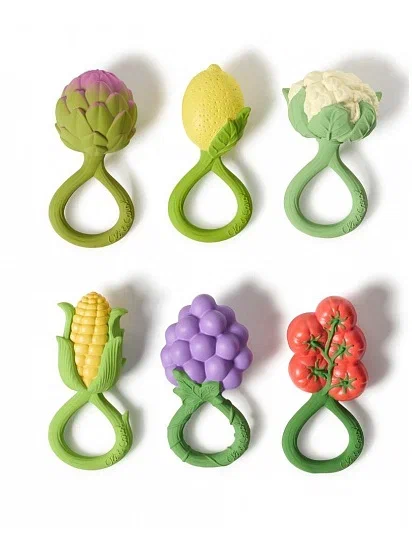 Oli&Carol игрушка-погремушка-прорезыватель Cauliflower - фото  5