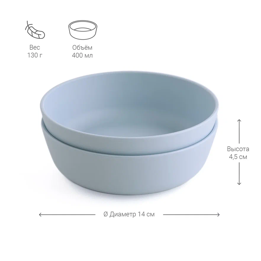Edda набор мисок 2 штуки Небо - фото  3