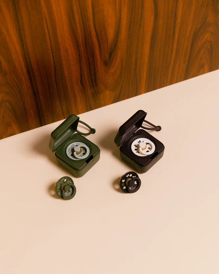 BIBS пустышка латексная Colour Holiday - Bow - Plum/Ivory - фото  7