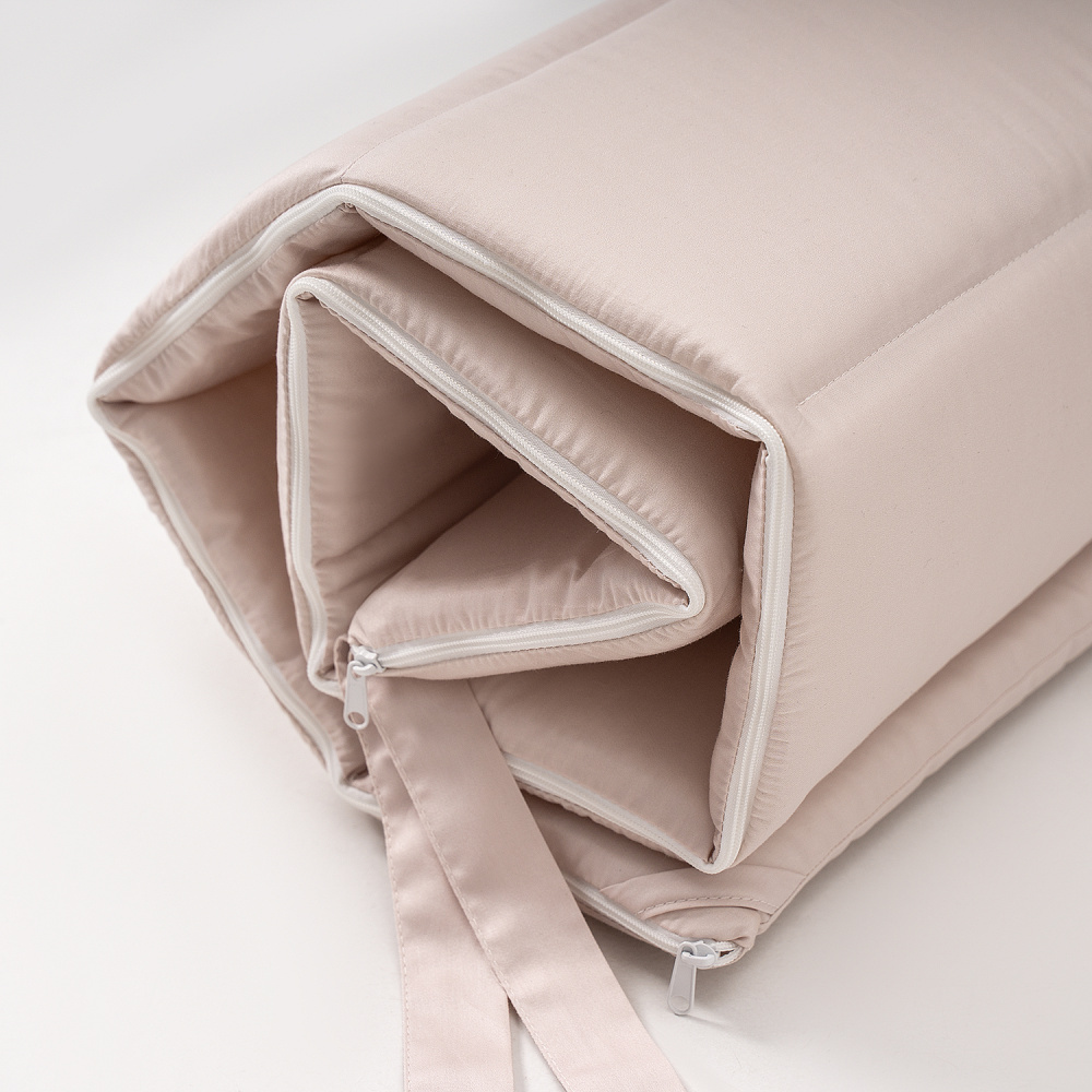 Perina защита для детской кроватки (фенс-бортик) "Sateen Collection" (бежевый) - фото  2