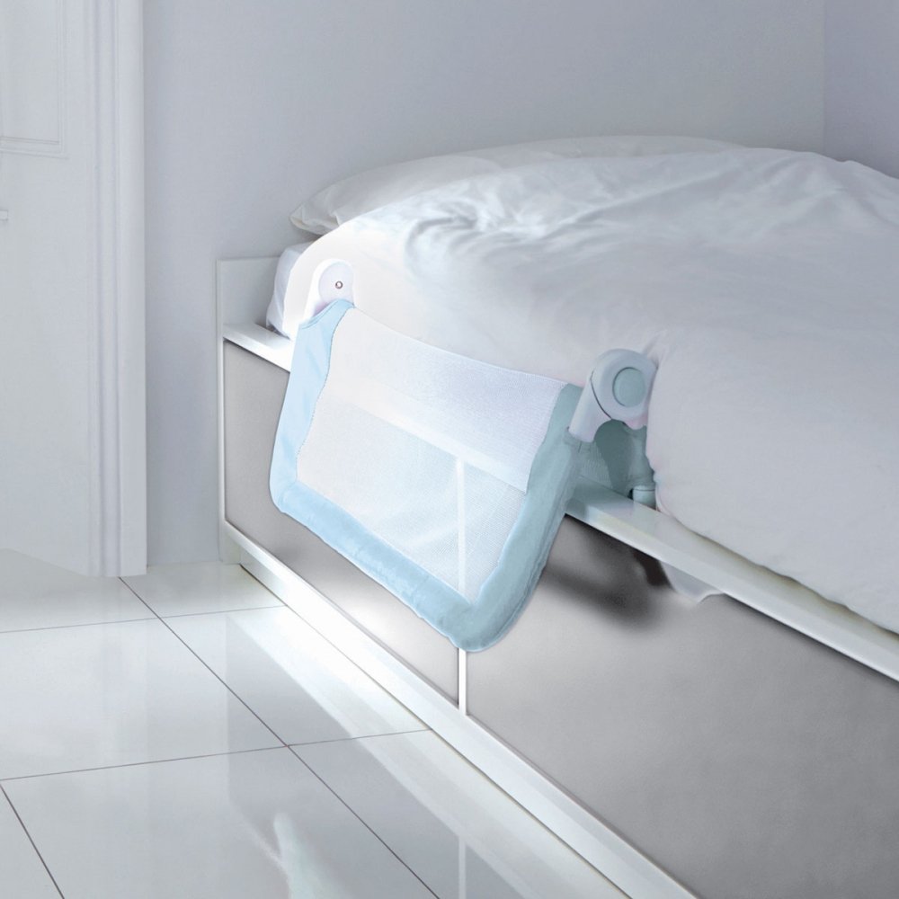 Munchkin Lindam бортик защитный для кровати Sleep™ Safety на метал. каркасе с тканью 95 см Голубой