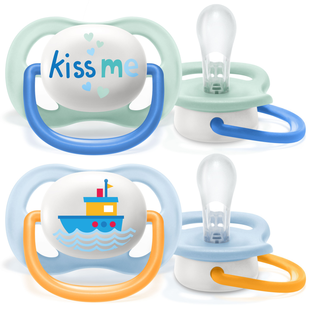 Philips Avent  &quot;Ultra air Lime&quot; &quot;Kiss me. &quot;, (0-6 ), 2 .