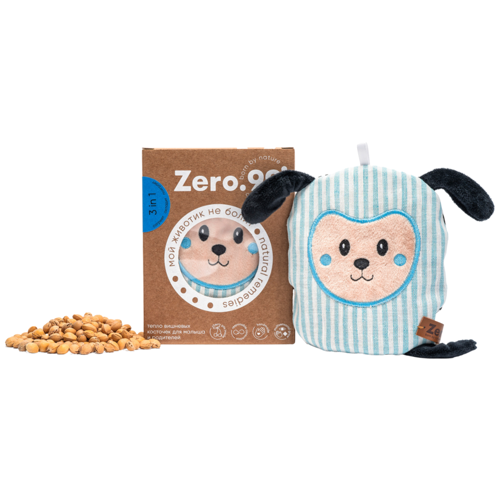 ZerO-99™ грелка-игрушка 3 в 1 с вишневыми косточками собачка - фото  2