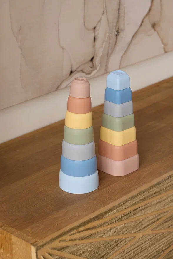 Edda игрушка - пирамидка стаканчики Зверята - фото  7