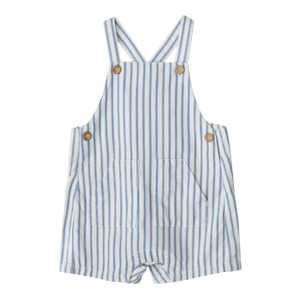 Babybu комбинезон на лямках NAUTICAL STRIPE 100% органический хлопок цвет синий - фото  1