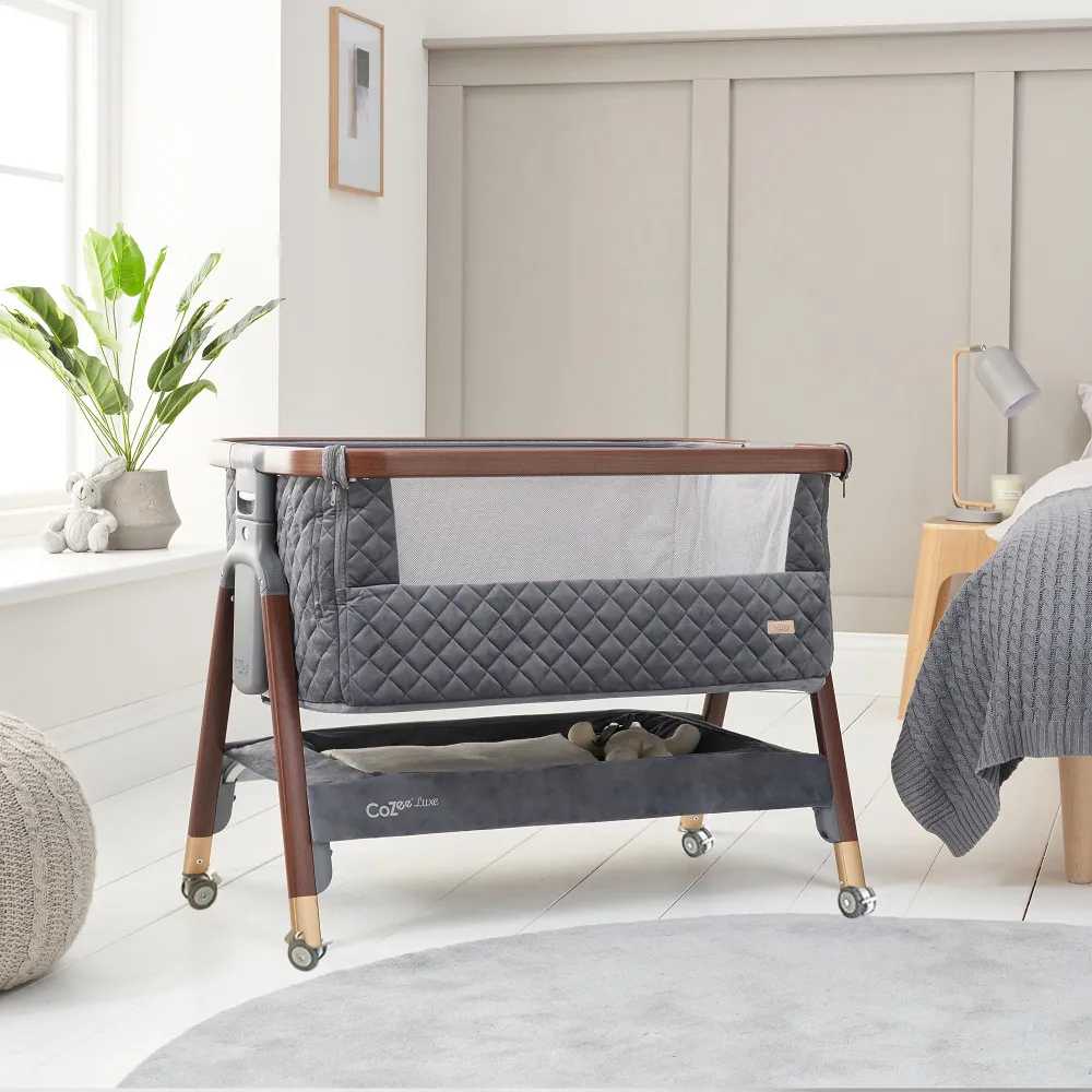 TUTTI BAMBINI Колыбель Tutti Bambini CoZee Luxe Walnut/Slate+ Ванна с горкой Stokke White - фото  2