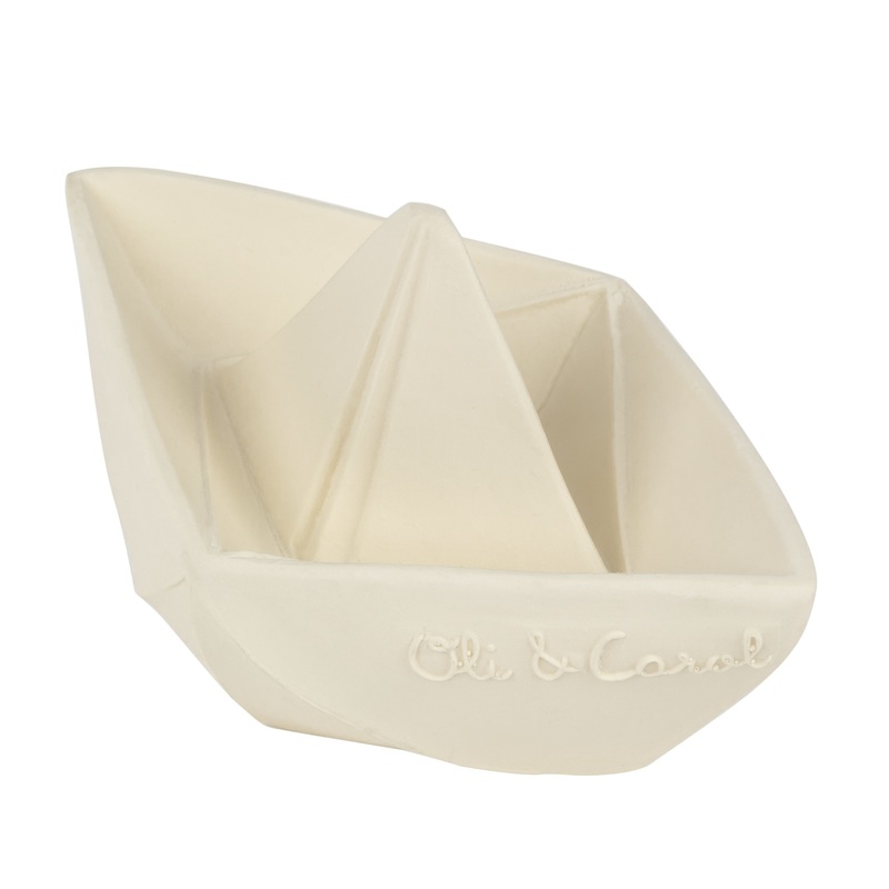 Oli&Carol прорезыватель для зубов Origami Boat white - фото  1