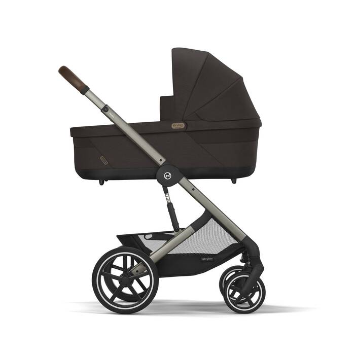 Cybex Коляска 2в1 Balios S Lux TPE Chocolate Brown в комплекте со спальным блоком CotS и дождевиками - фото  2