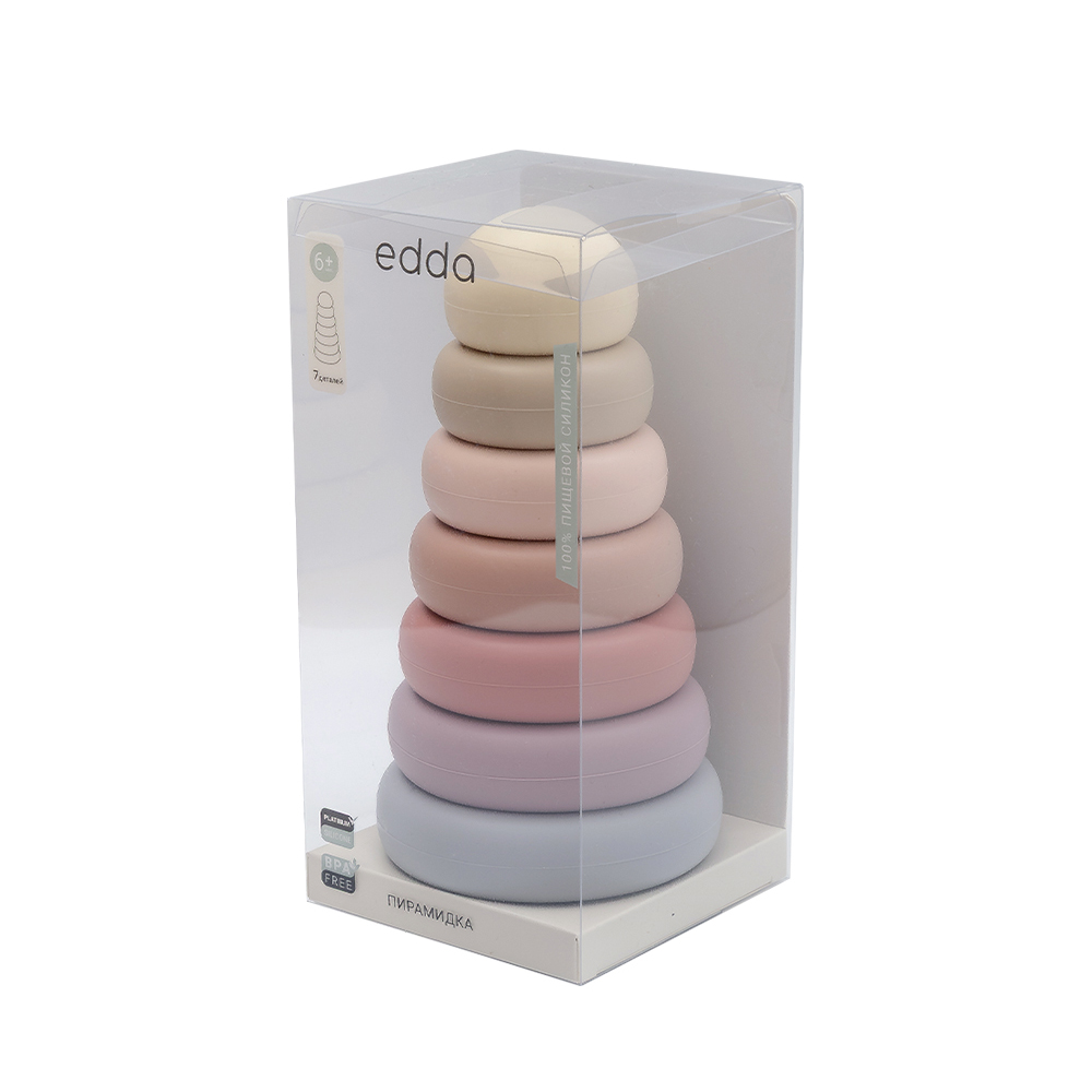 Edda игрушка - пирамидка Цветы - фото  2