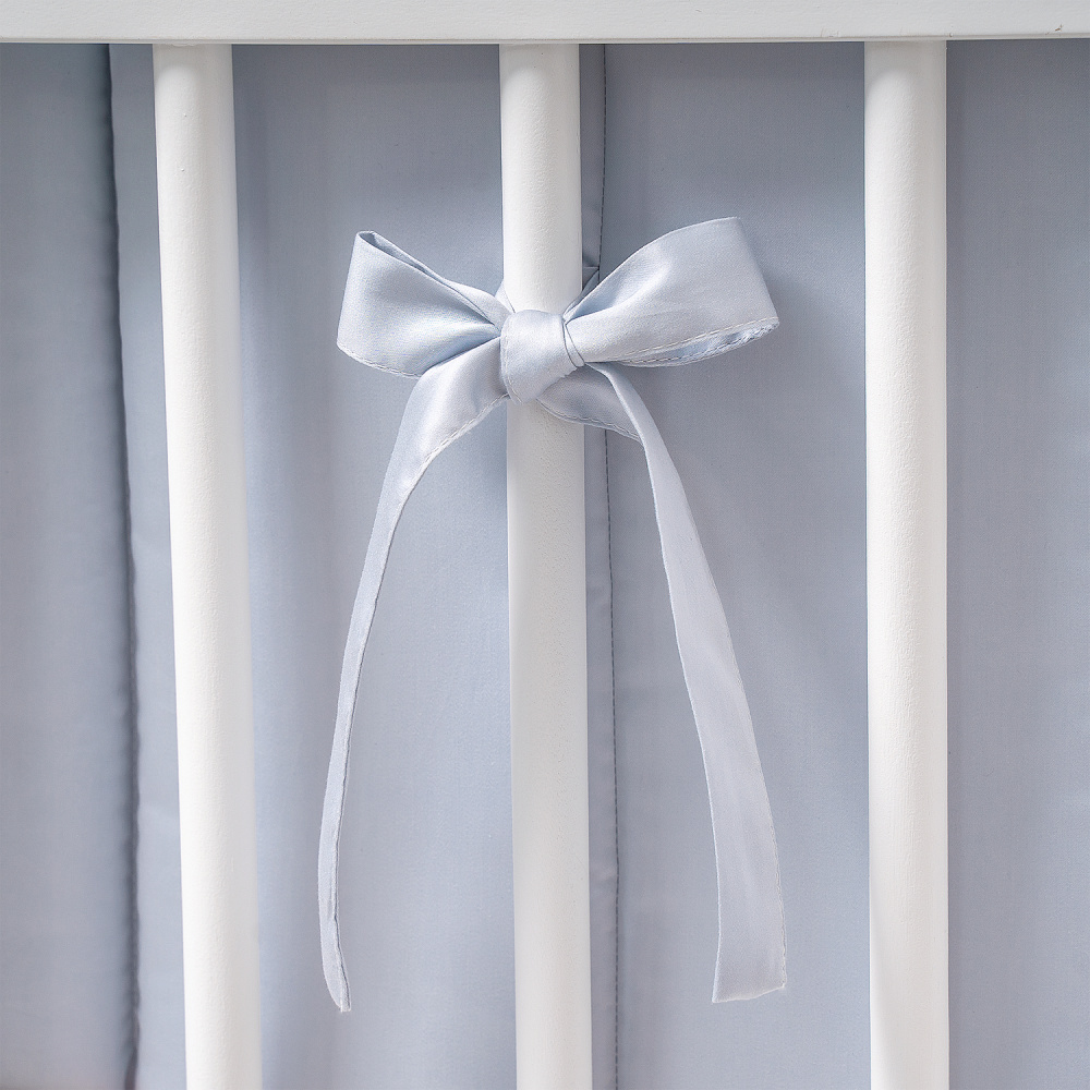 Perina защита для детской кроватки (фенс-бортик) "Sateen Collection" (голубой) - фото  7