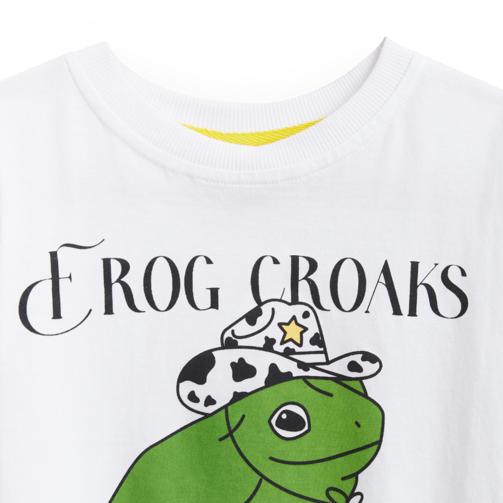 Happy Baby футболка детская White (frog) - фото  2