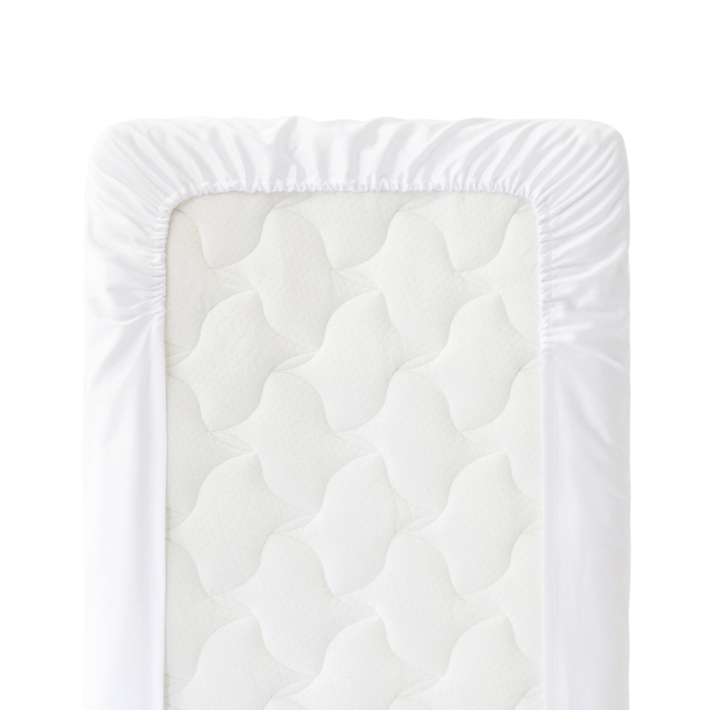 Perina простыня на резинке 120х60 детская сатин белая - фото  3