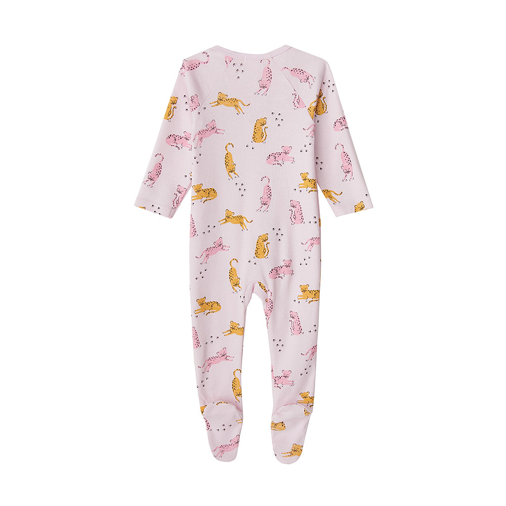 Babybu набор комбинезон на молнии 2 штуки JUMPING JAGUARS PRINT 100% Органический хлопок ПИМА - фото  4