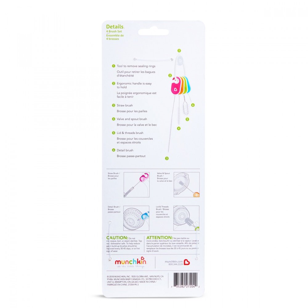 Munchkin Ershiki Dlya Mytya Poilnikov I Butylochek Nabor 4 Sht 632 Rub Kupit V Moskve Internet Magazin Olant