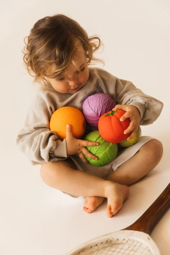 Oli&Carol мячик из натурального каучука Orange - фото  5