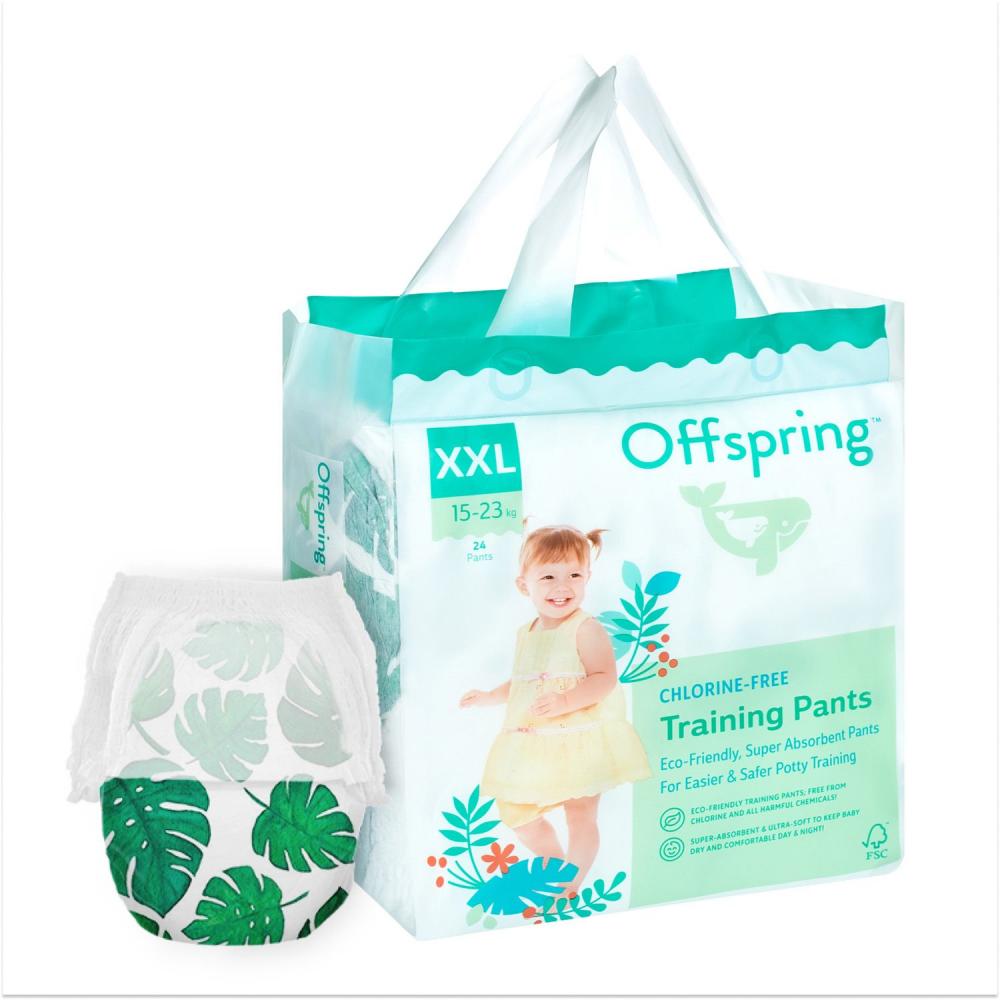 Offspring трусики-подгузники XXL 15-23 кг 24 штуки Тропики - фото  1