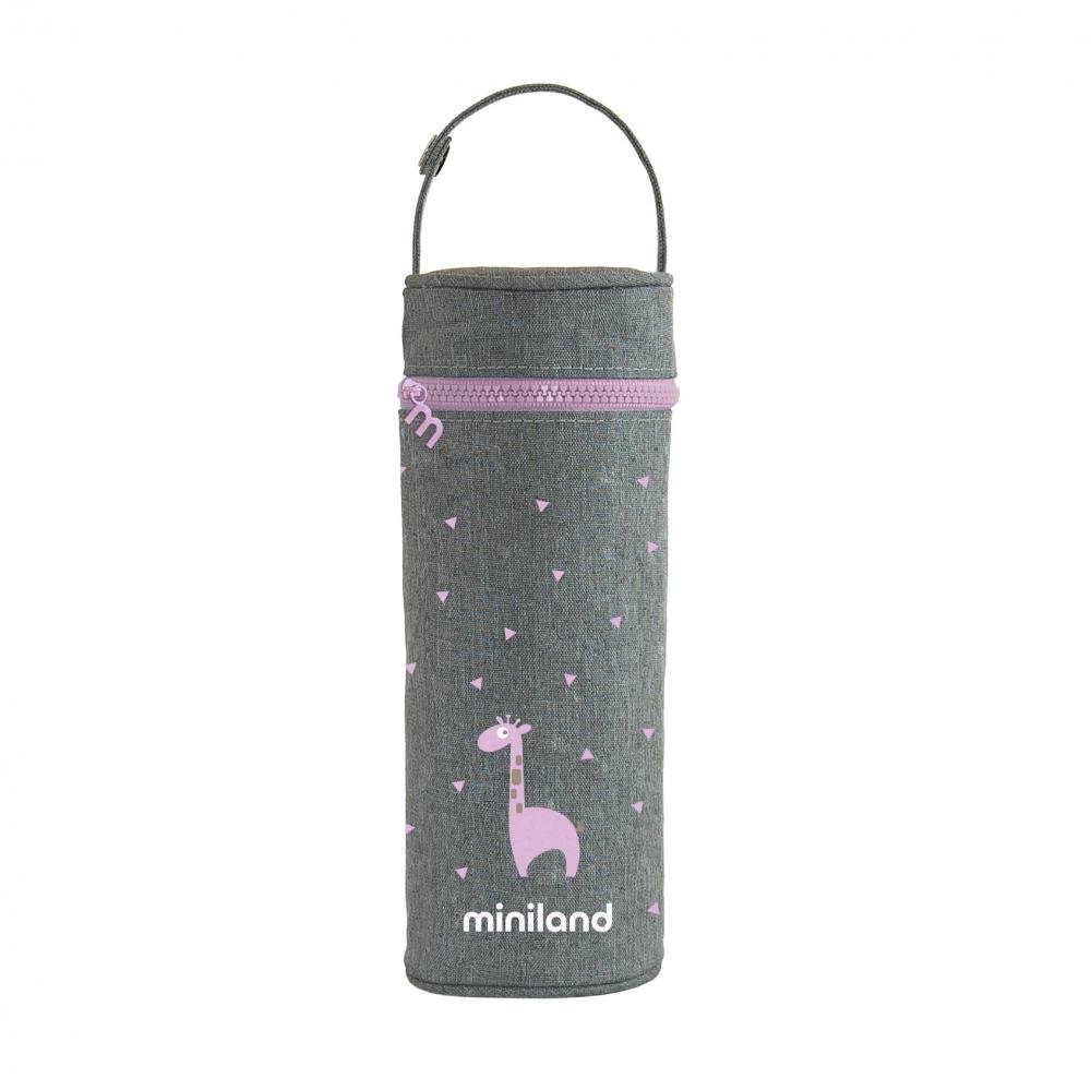 Miniland термо-сумка для бутылочек Silky 350 мл цвет розовый