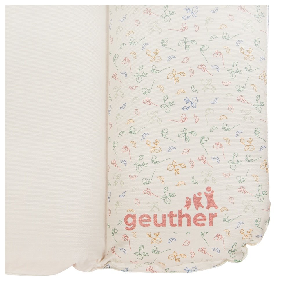 Geuther матрас для пеленания 85*72 см молочный/цветы