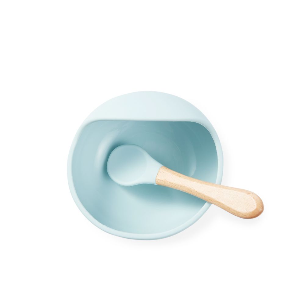 Happy Baby посуда силиконовая набор, light blue - фото  2