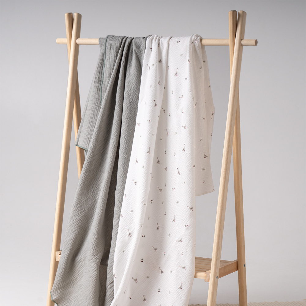 Perina комплект пелёнок детских (2 шт) Гуси/Шалфей - фото  11