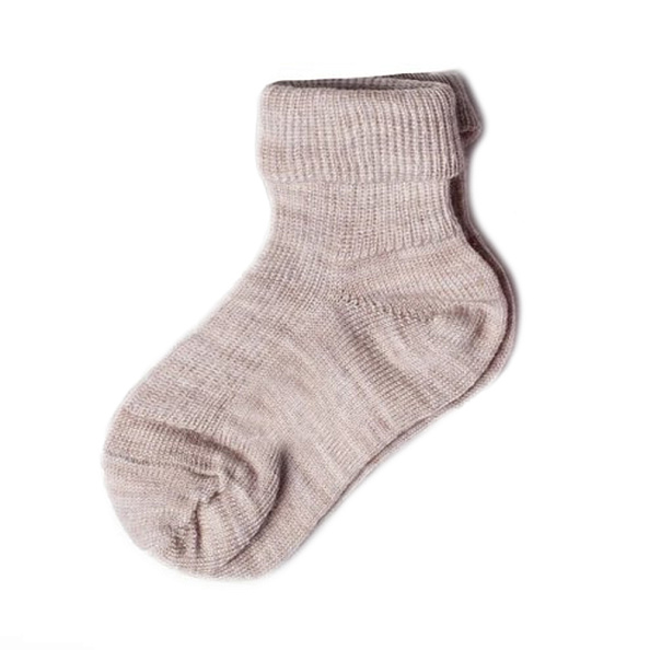 Wool&Cotton носки из шерсти мериноса, бежевые 0+