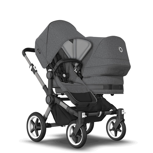 Bugaboo Donkey5 Duo коляска 2 в 1 Graphite/Grey Melange/Grey Melange complete - фото  5