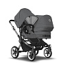 Bugaboo Donkey5 Duo коляска 2 в 1 Graphite/Grey Melange/Grey Melange complete - фото 5