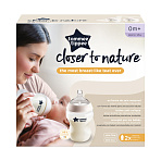 Tommee Tippee бутылочка для кормления Closer to nature, 260 мл., 0+, 2 шт.