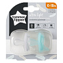 Tommee Tippee соска-пустышка силиконовая Ultra-Light, 6-18 мес., 2 шт. - фото 11