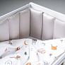 Perina защита для детской кроватки (фенс-бортик) "Sateen Collection" (жемчужно-серый) - фото 2