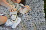 Elodie плед-одеяло, хлопок, 75*100 см. - Blue Garden Light - фото 8