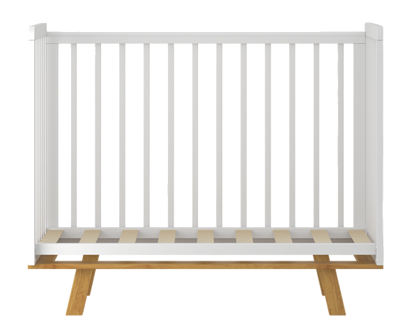 OLANT BABY кровать Скаген ЕССО белый/бук - фото  4