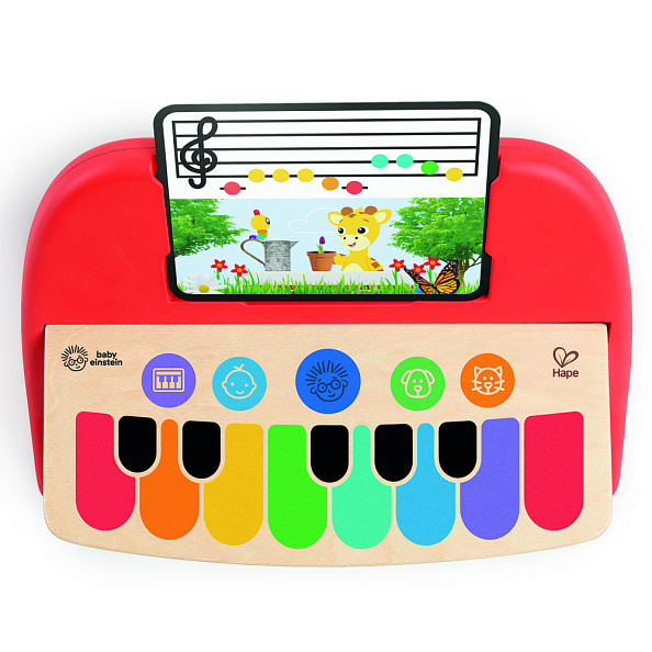 Hape игрушка музыкальная Пианино сенсорное, красное