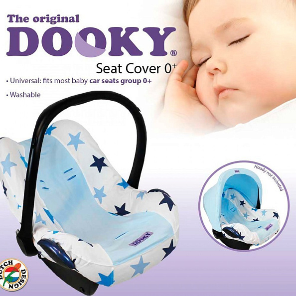 Xplorys Чехол в автокресло DOOKY Seat cover 0+ Blue Stars - фото  7