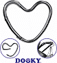 Xplorys Крепление для сумок Dooky Heart Hook - Silver
